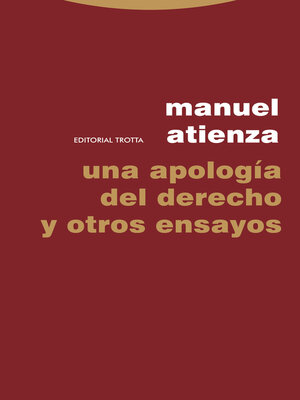cover image of Una apología del Derecho y otros ensayos
